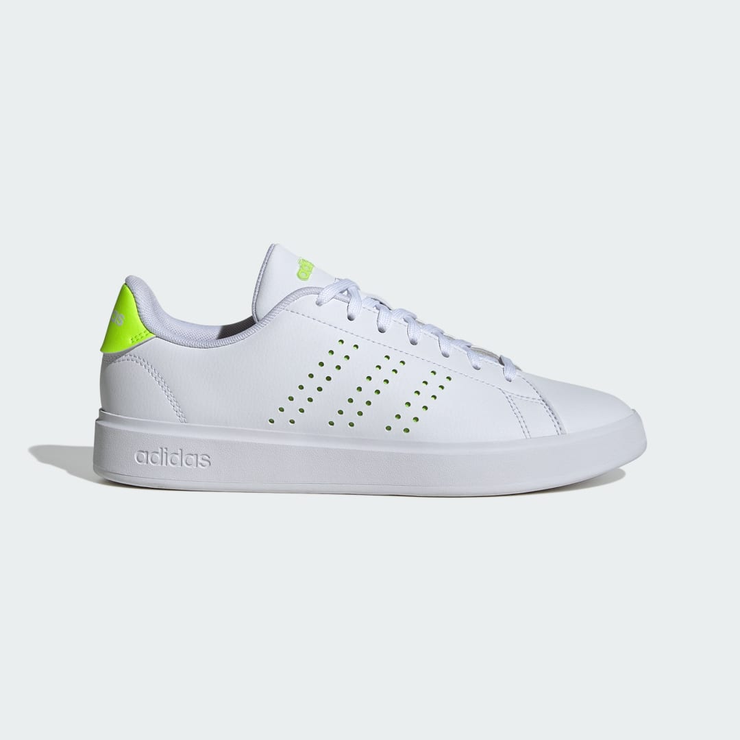 

adidas Tenis Advantage 2.0 Mujer, Blanco/lucid lemon/lucid lemon