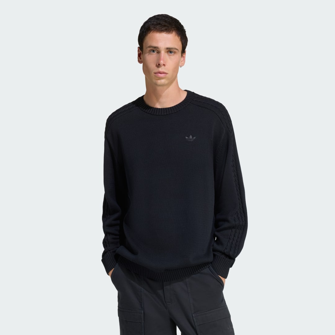 Image of Felpa a girocollo in tessuto knit Premium Essentials cod002