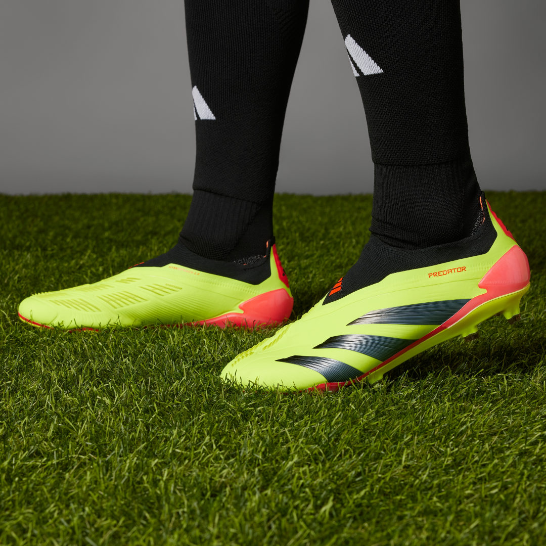 

adidas Calzado de Fútbol Predator Elite Sin Cordones Terreno Firme Unisex, Team solar amarillo 2/negro/solar rojo
