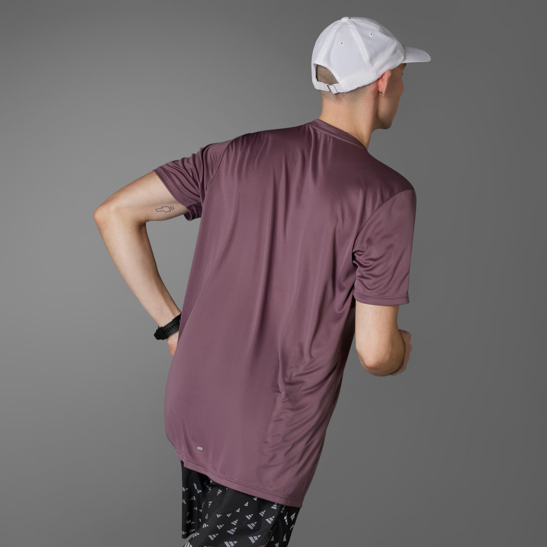 

adidas Playera Run It Hombre, Shadow fig