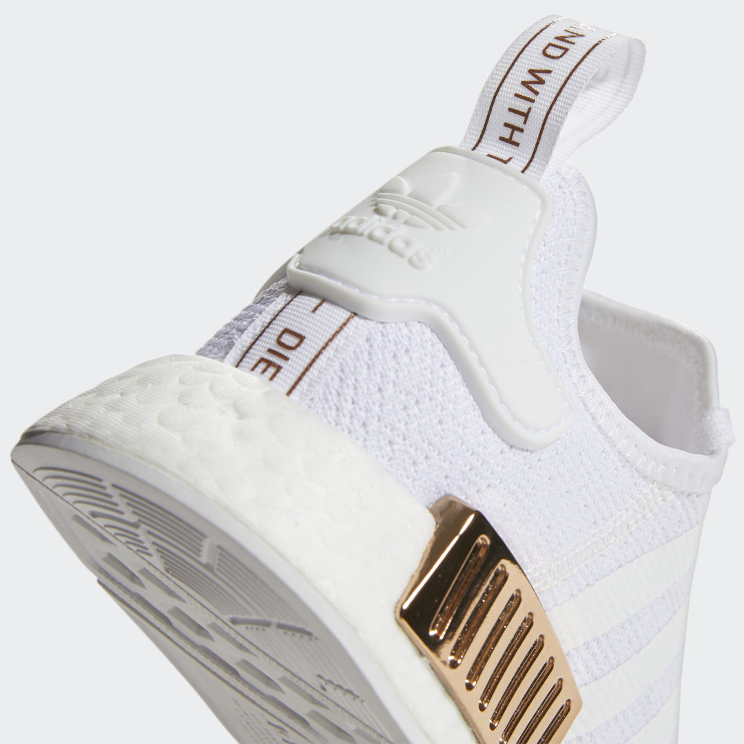 Adidas nmd rose gold detailing on sale