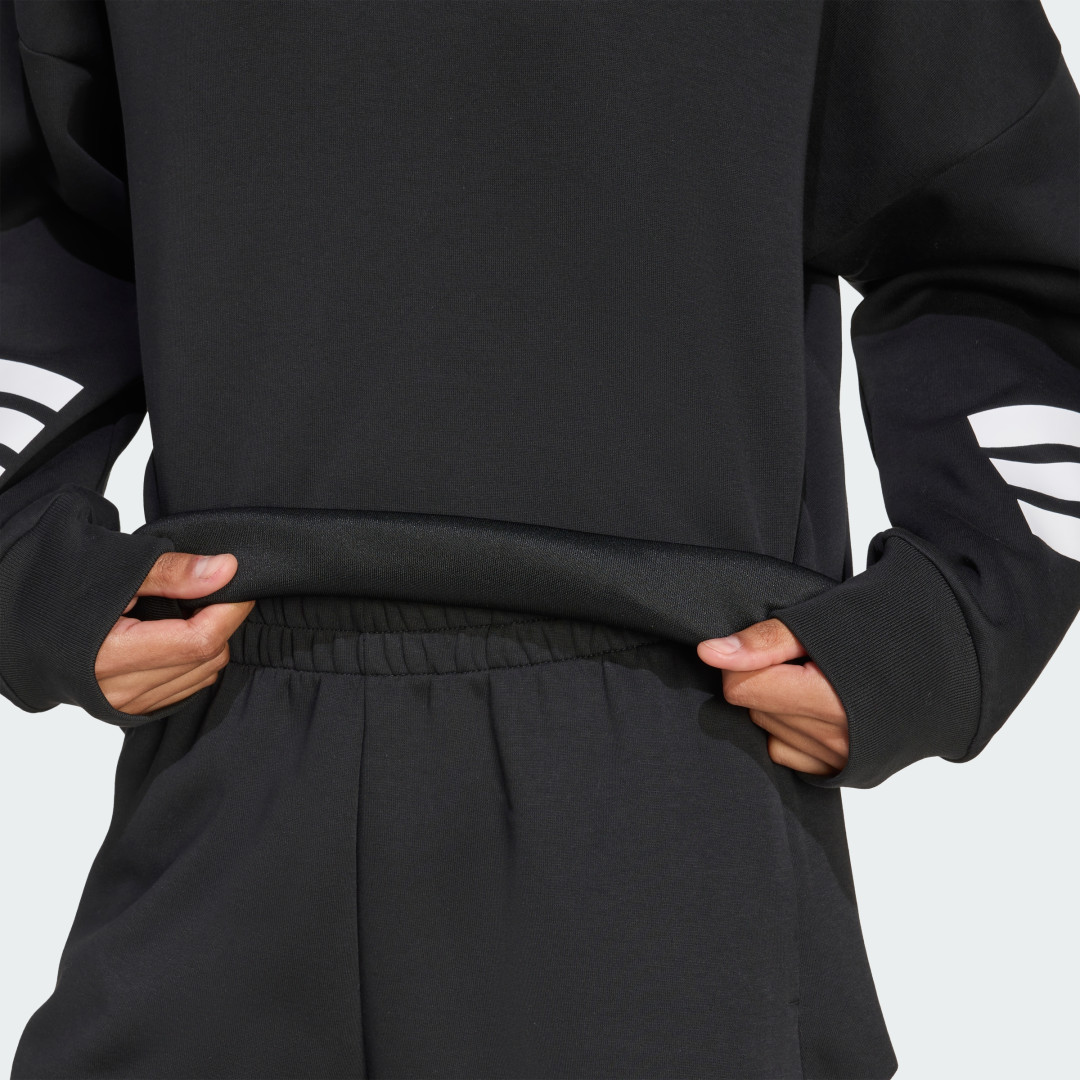 Adidas Black Ferns 3-Stripes Sweatshirt