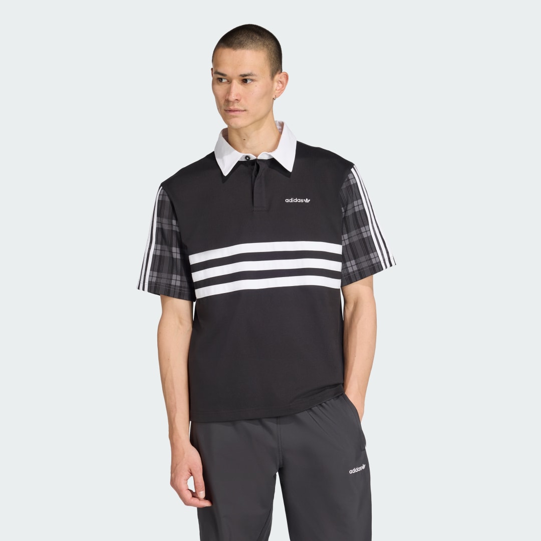 Adidas Tartan Regular Rugby Polo