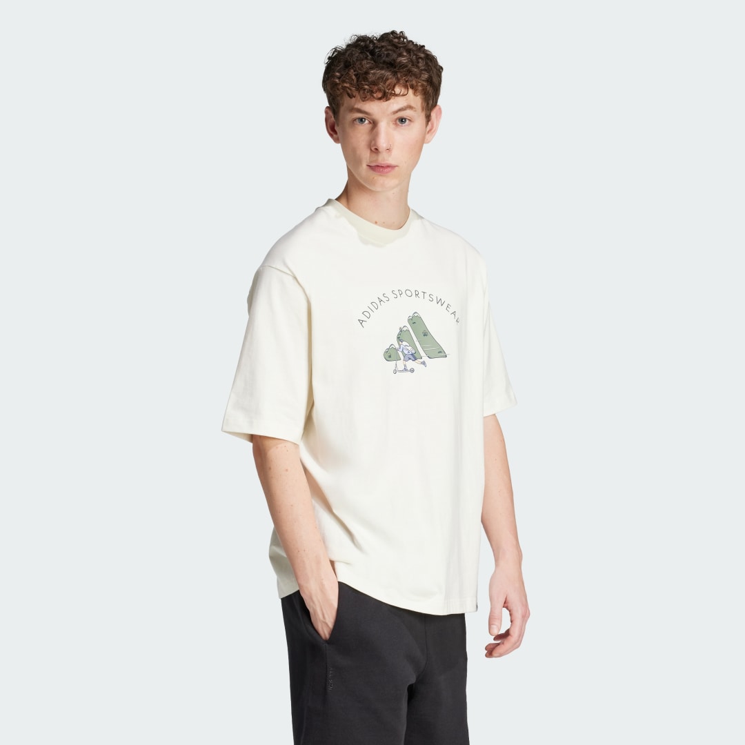 Adidas Codes Doodle Scooter Graphic Tee