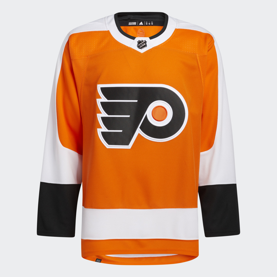 Image of adidas Flyers Home Authentic Jersey Special Orange 50 (M) - Men Hockey Jerseys