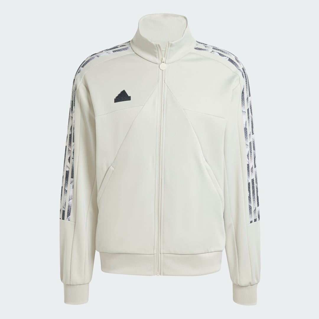 

adidas Chamarra Deportiva Tiro Hombre, Putty gris