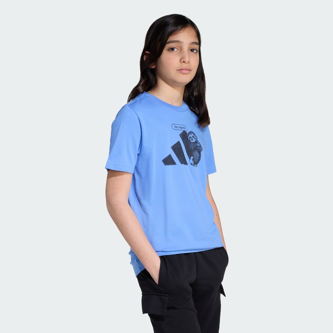 Thumbnail - Sportliches T-Shirt mit Grafik für Kinder