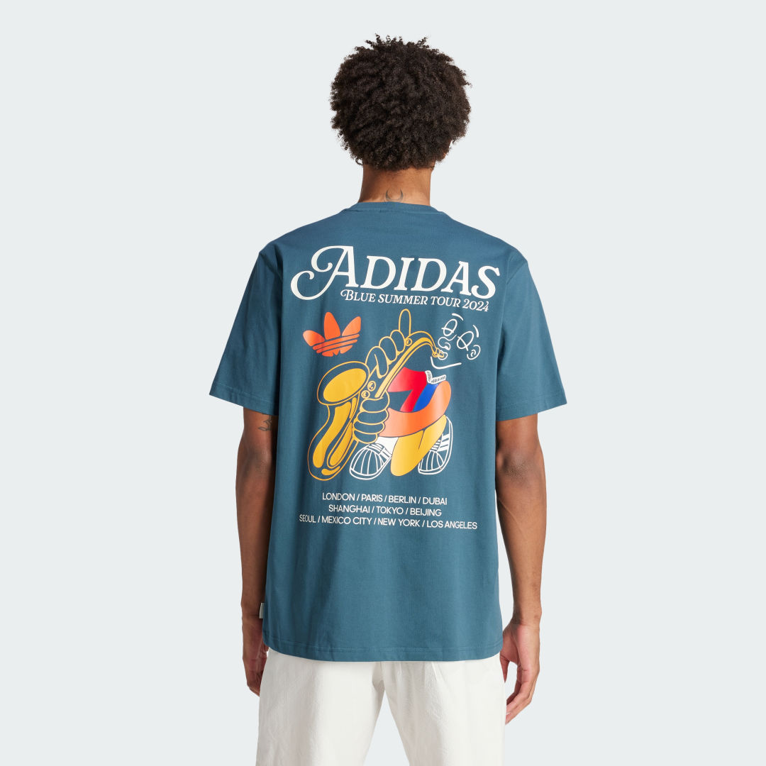

adidas Camiseta Estampada Trifolio Fire Hombre