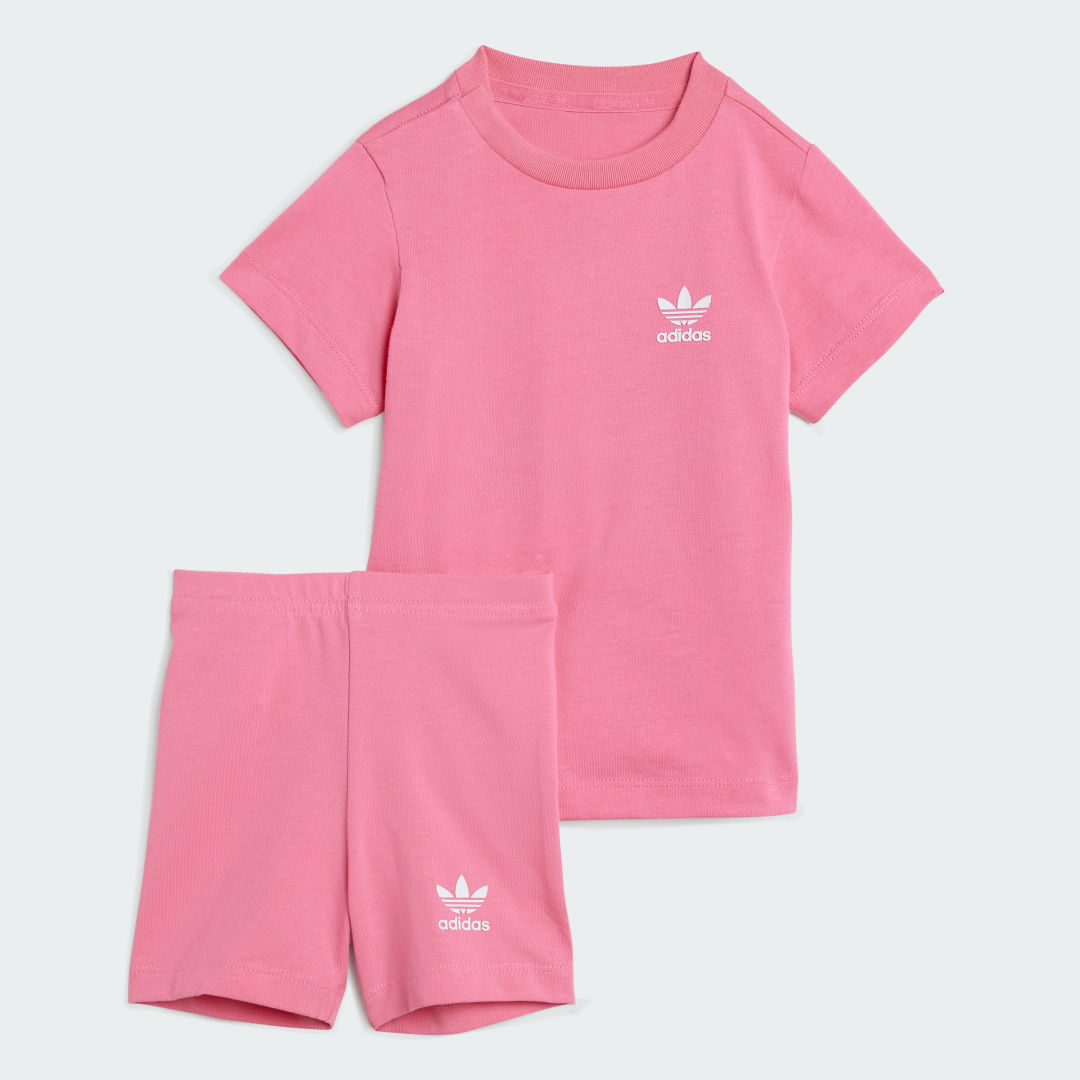 Adidas Cycling Short en T-shirt Set Kids