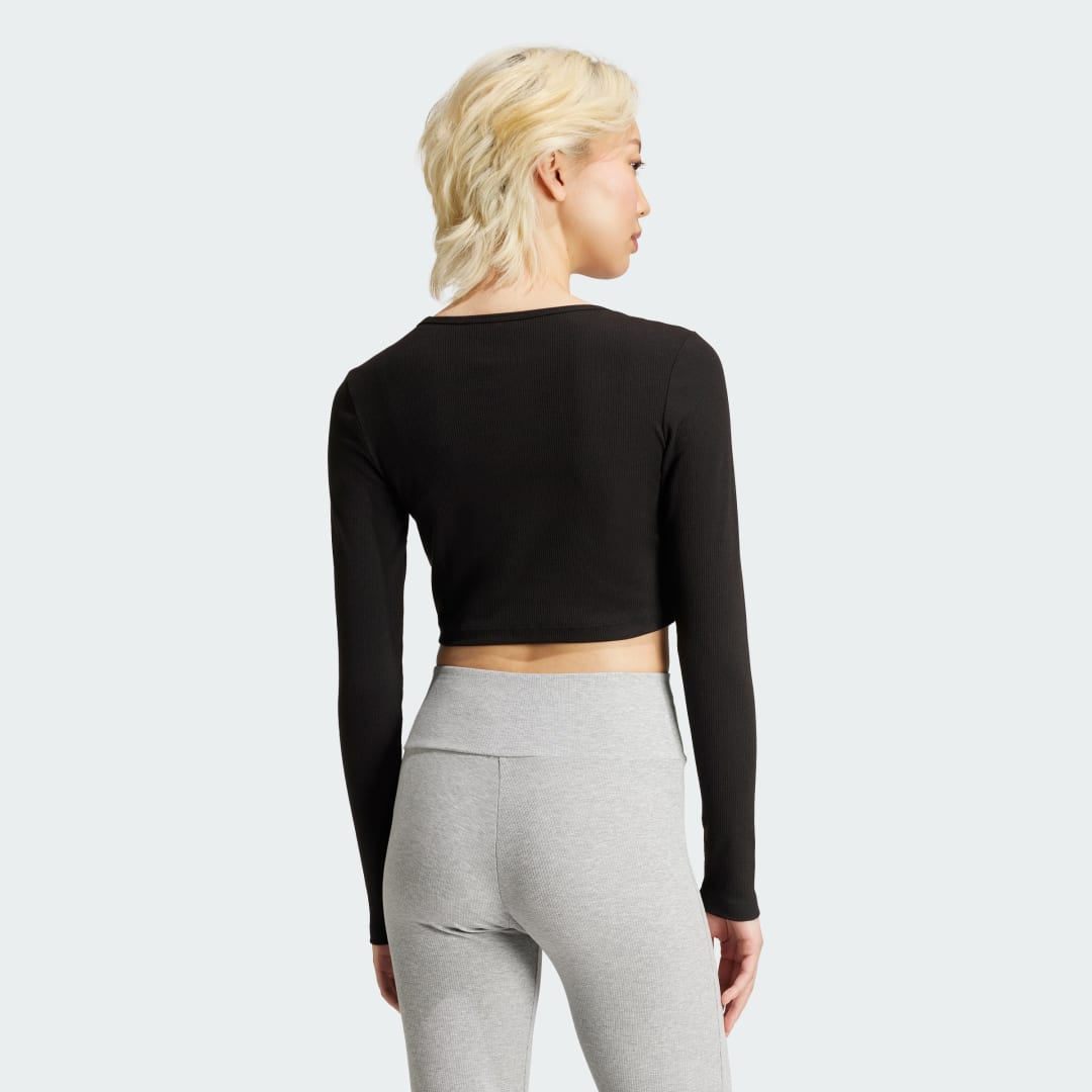 Adidas Essentials Ribbed Crop Longsleeve