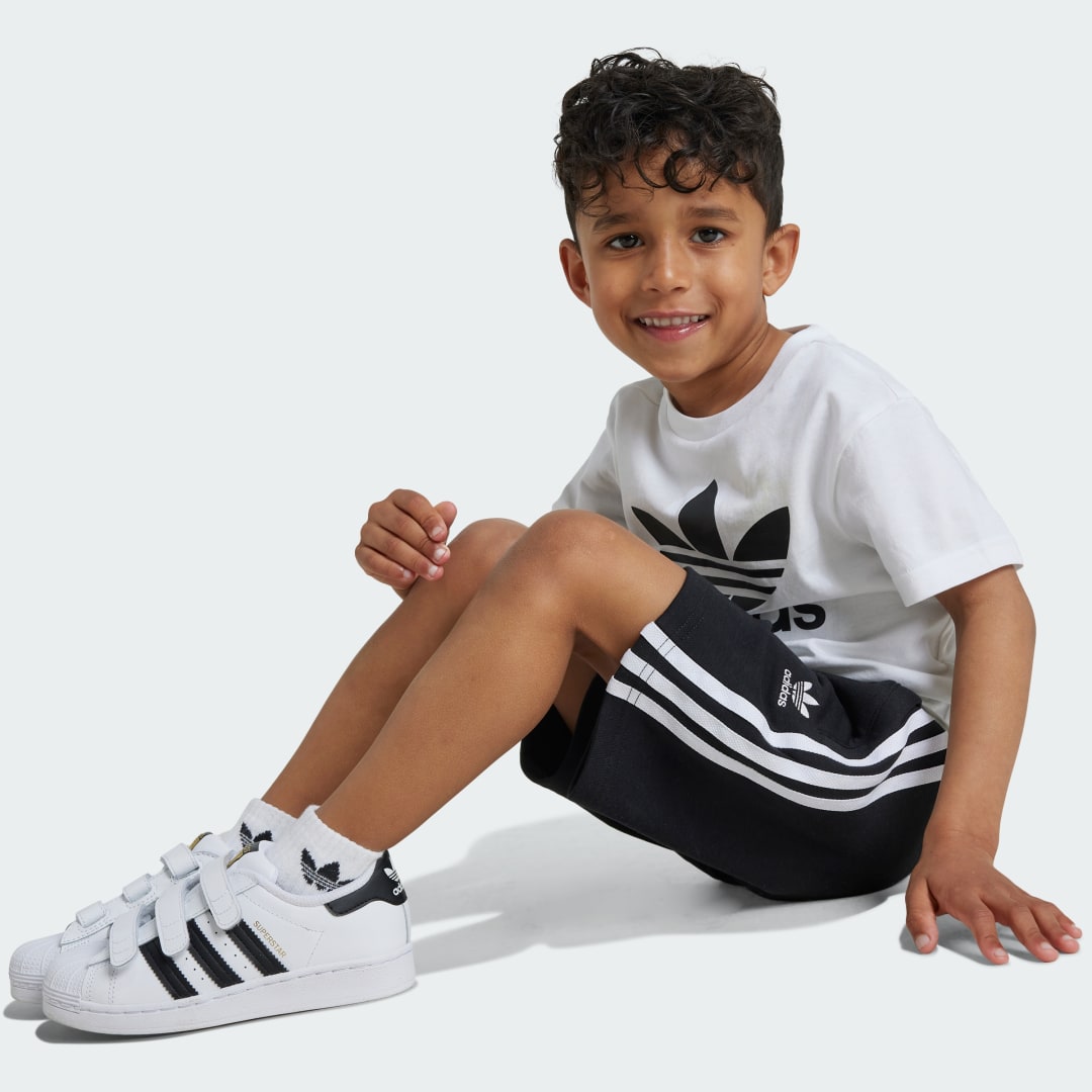 

adidas Conjunto Adicolor Shorts y Camiseta Niños Niño, Blanco