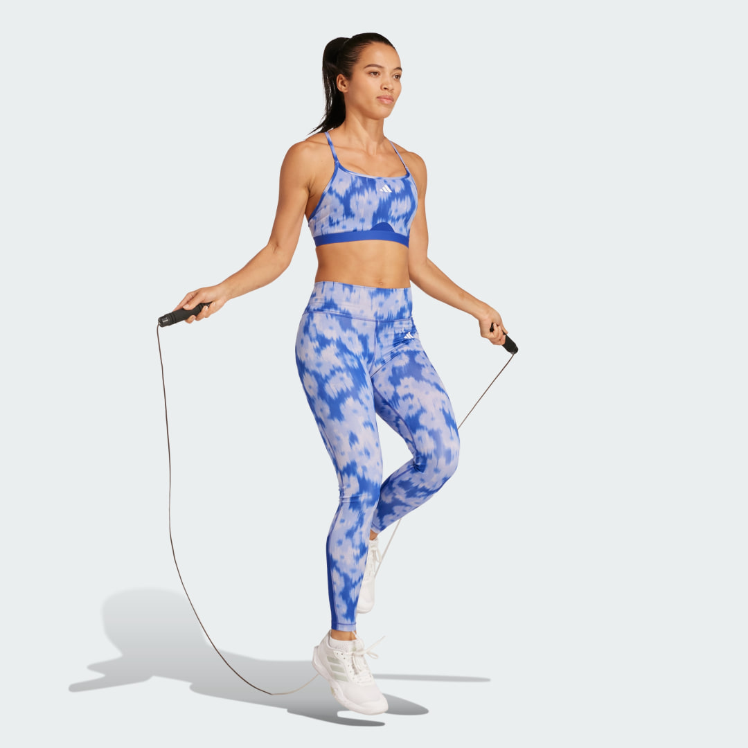 Brassière de training imprimé floral intégral Aeroreact Essentials Maintien léger