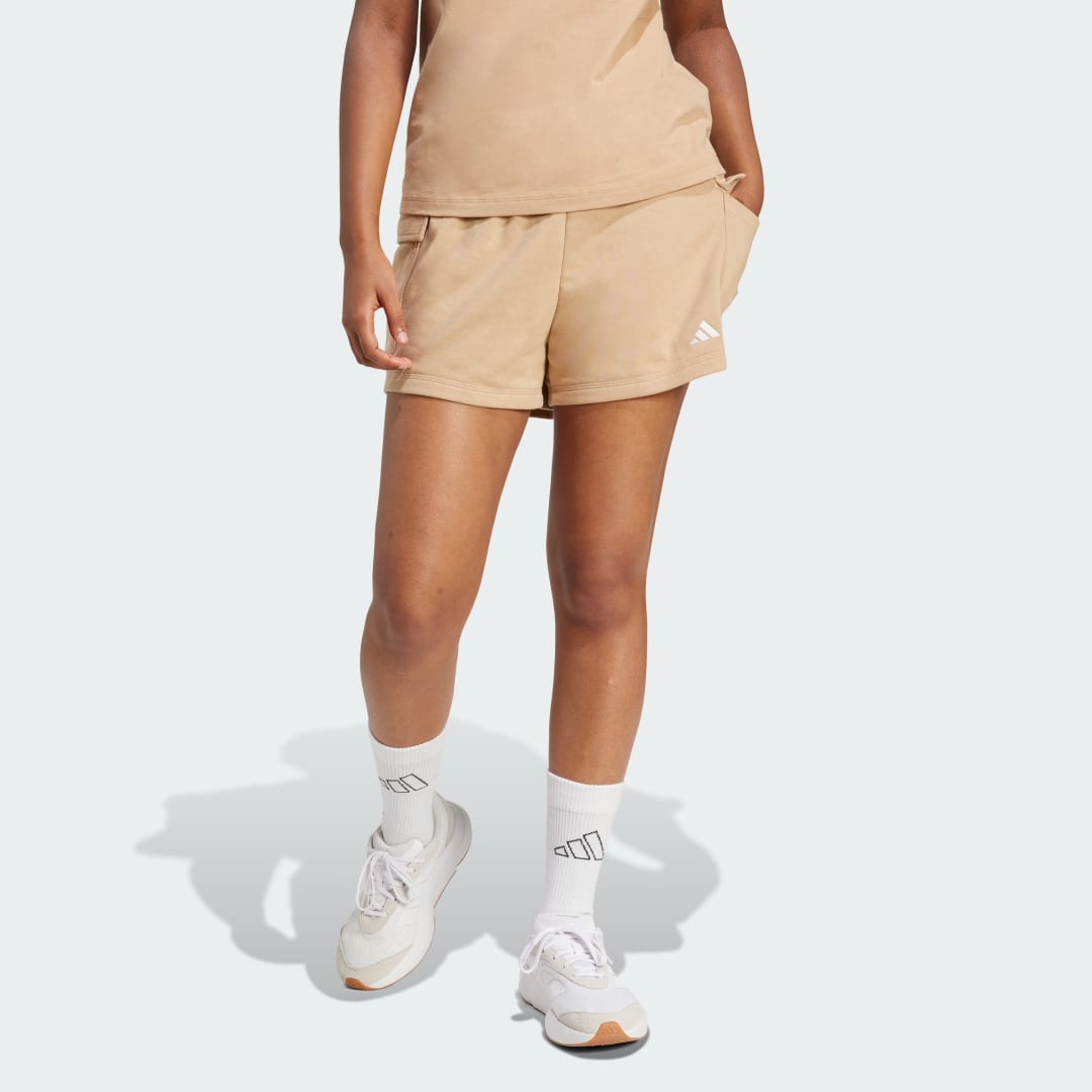 Adidas Essentials Small Logo French Terry Cargo Short