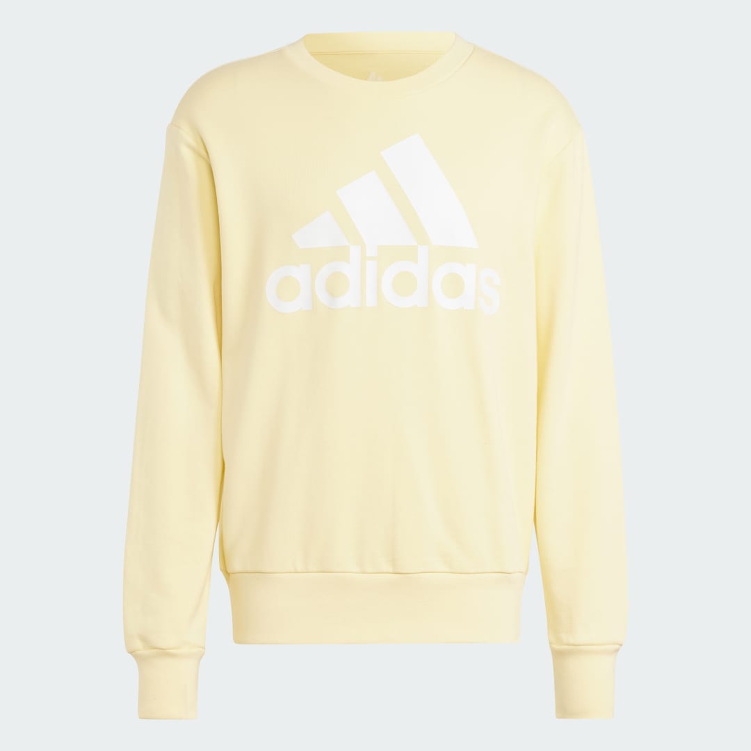 

adidas Sudadera Essentials Logo Grande Tela French Terry Hombre, Almost amarillo