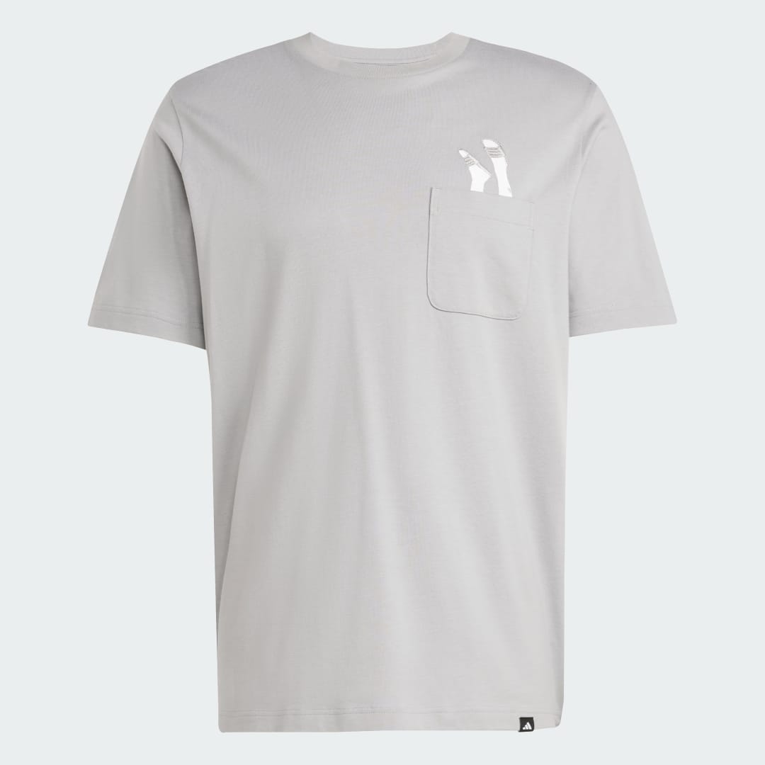 Adidas Lounge Slides Graphic Pocket T-shirt