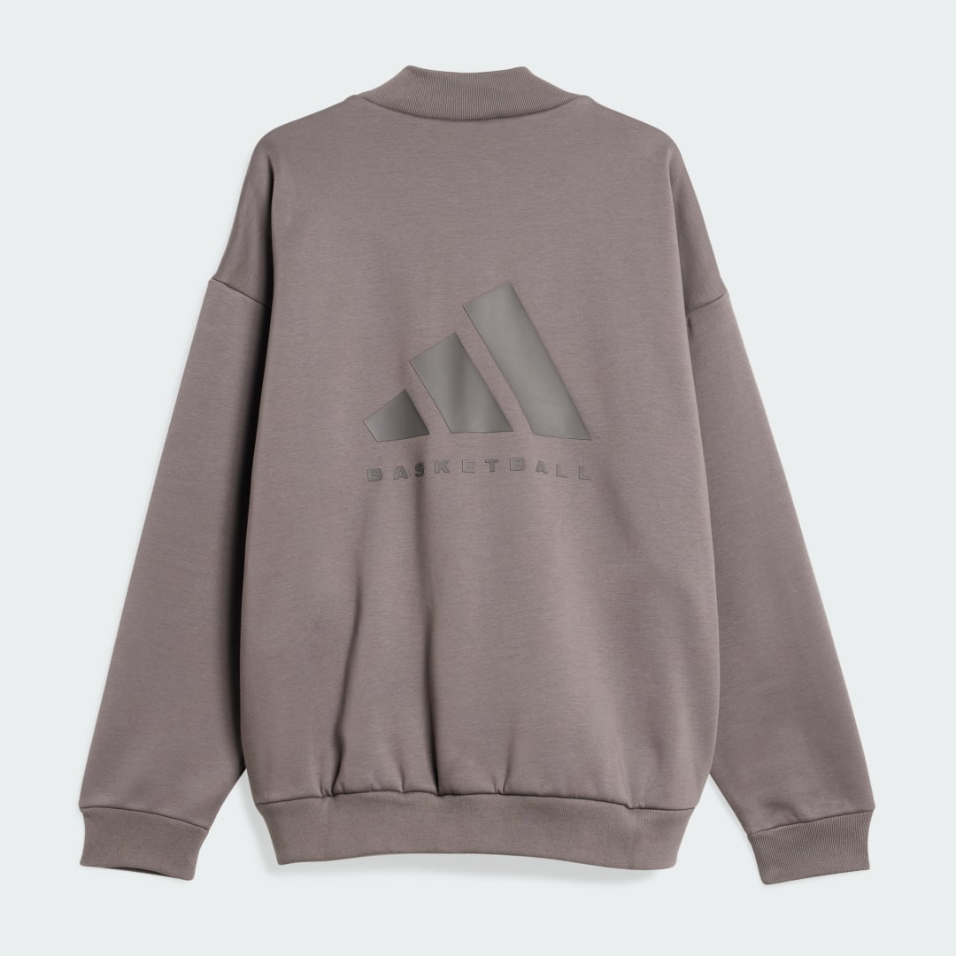 

adidas Sudadera Adidas Basketball 001_ Cuello Redondo Unisex, Charcoal