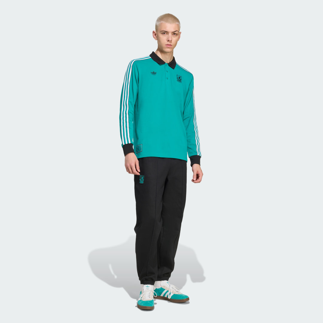 Thumbnail - Liverpool FC Terrace Icons langärmeliges Poloshirt
