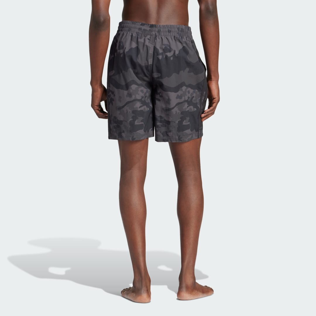 

adidas Shorts de Natación Camo Estampados Hombre, Utility negro/carbon