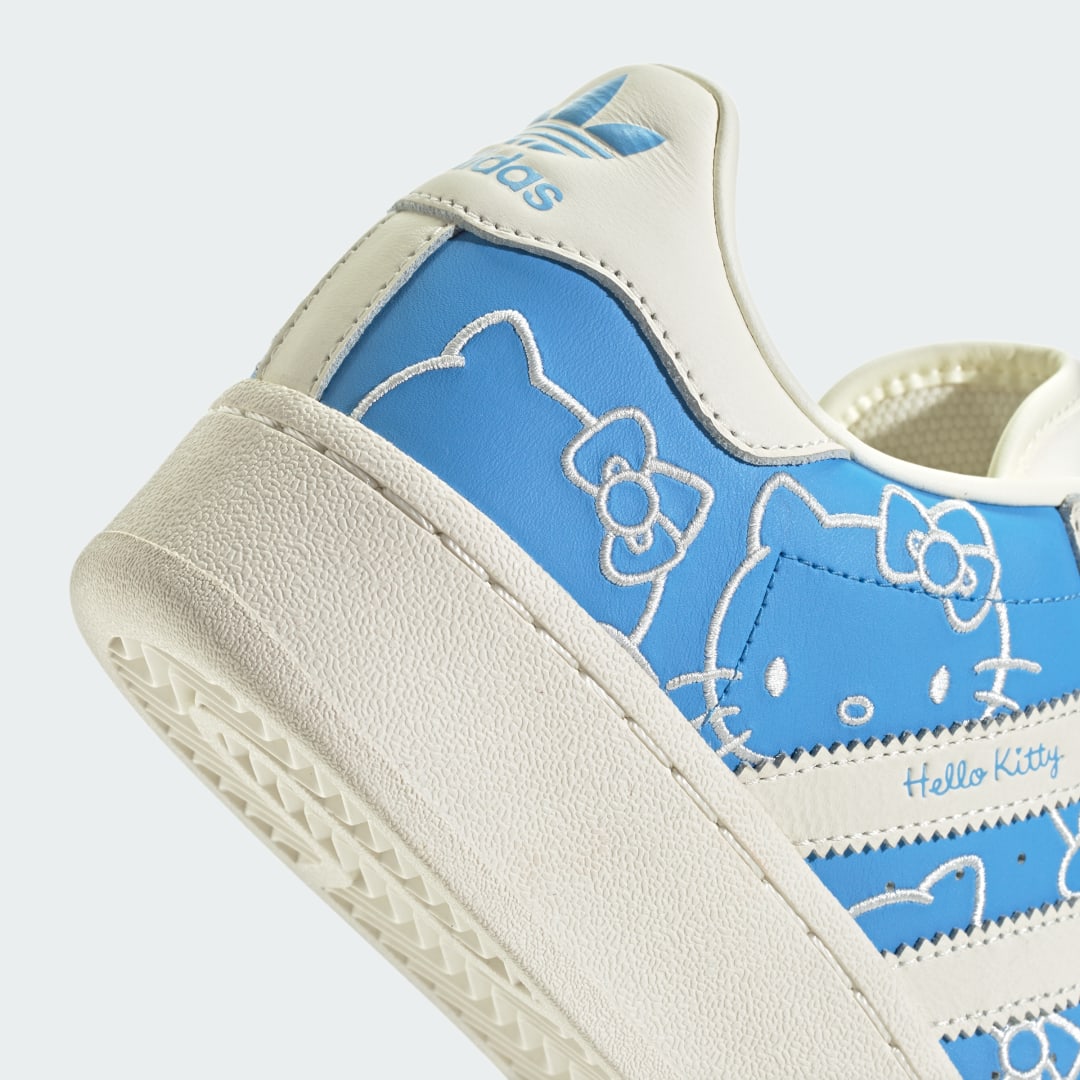 

adidas Tenis Superstar XLG Hello Kitty Mujer, Azul burst/off blanco/rojo