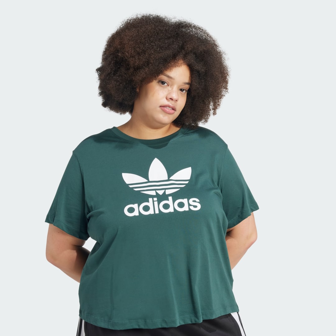 Adidas Adicolor Trefoil Boxy T-shirt (Grote Maat)