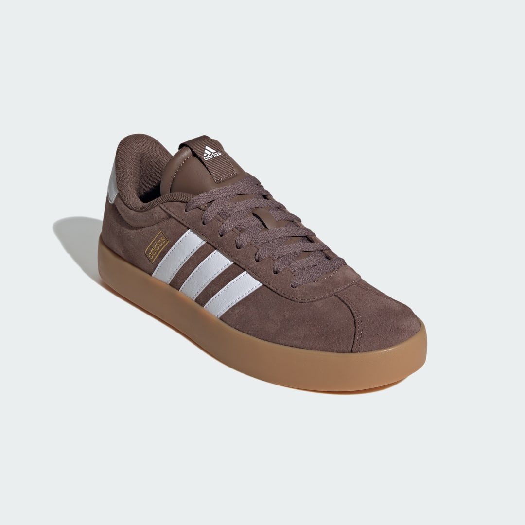 Adidas VL court sneaker Earth Strata / Cloud White / Gold Metallic