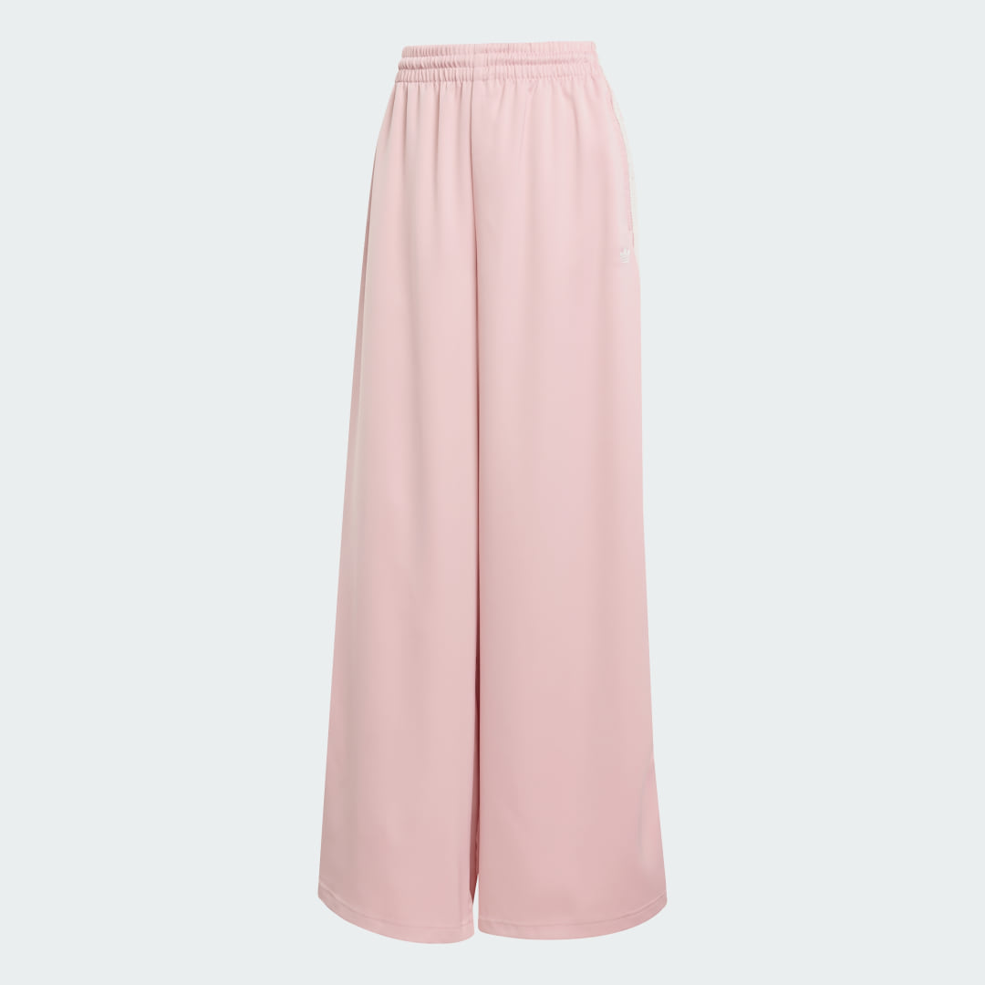Adidas Originals Satin Ruffle 3-Stripes Wide Leg Broek
