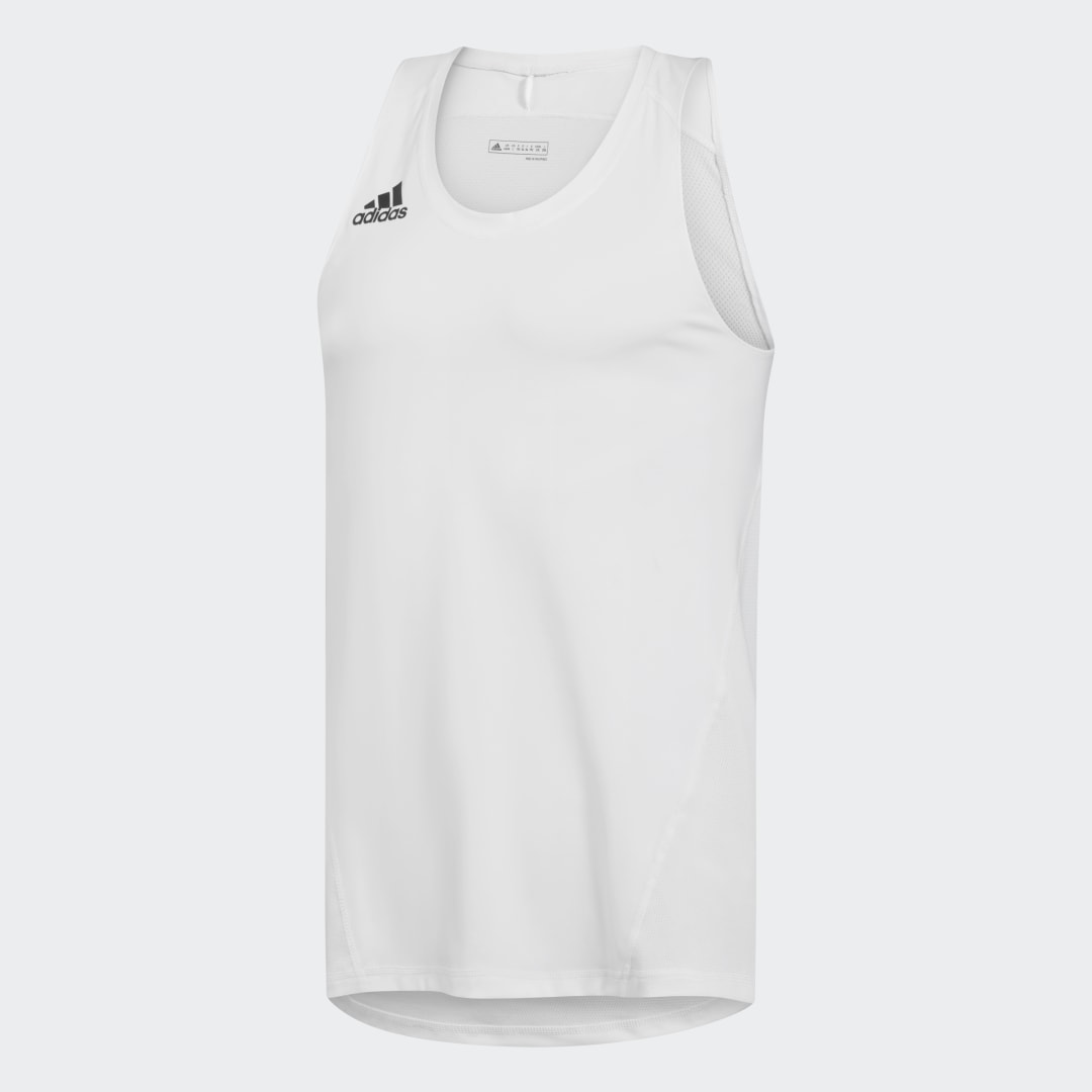 Белая спортивная майка adidas
