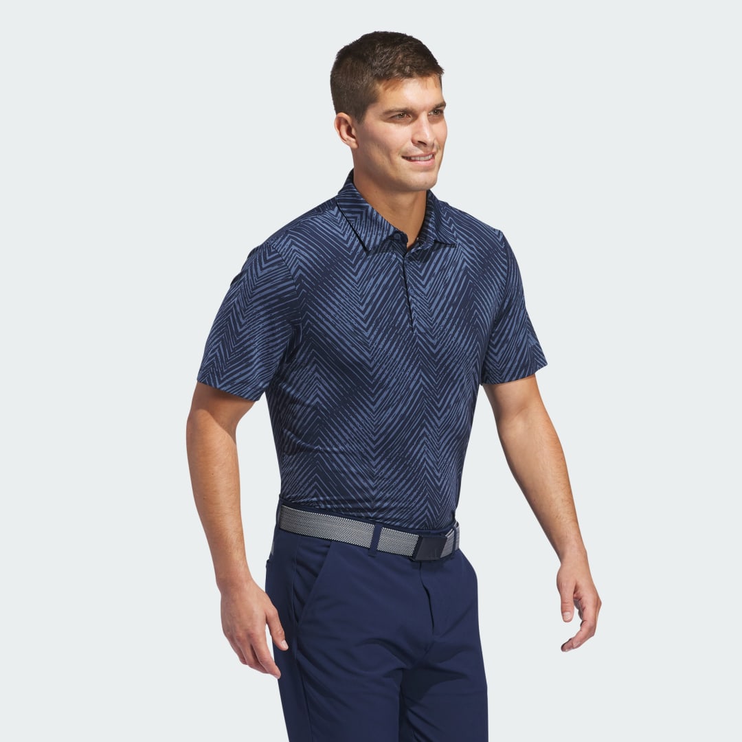 

adidas Playera Polo Estampada Ultimate365 Hombre, Collegiate azul/preloved ink