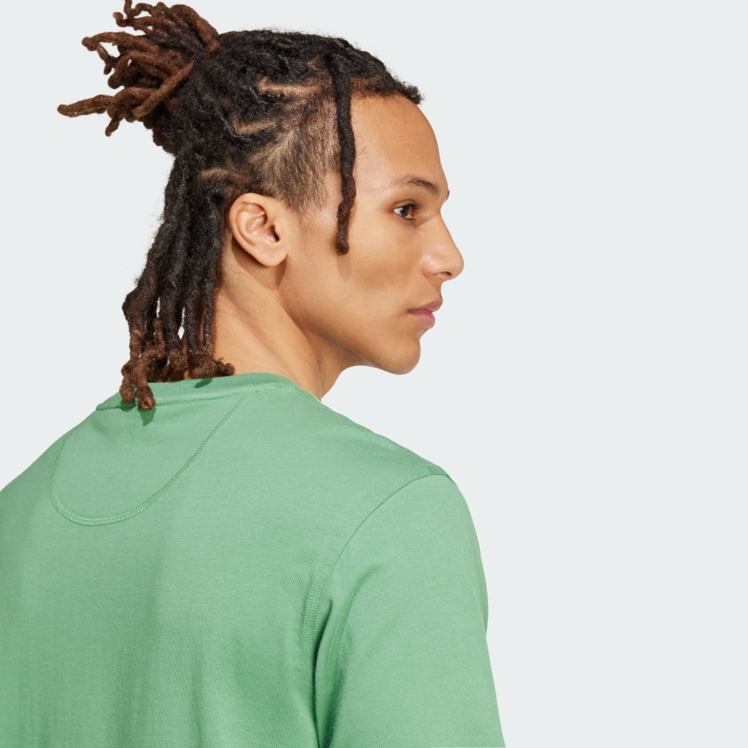 

adidas Camiseta Essentials Trifolio Hombre, Verde