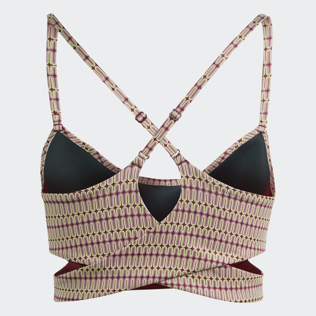 

adidas Top Deportivo Yoga Studio Soporte Ligero Mujer, Rojo