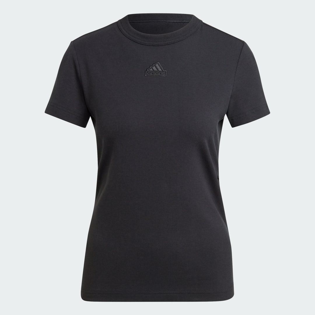 Adidas Sportswear Ribbed Fitted T-shirt (Positiekleding)