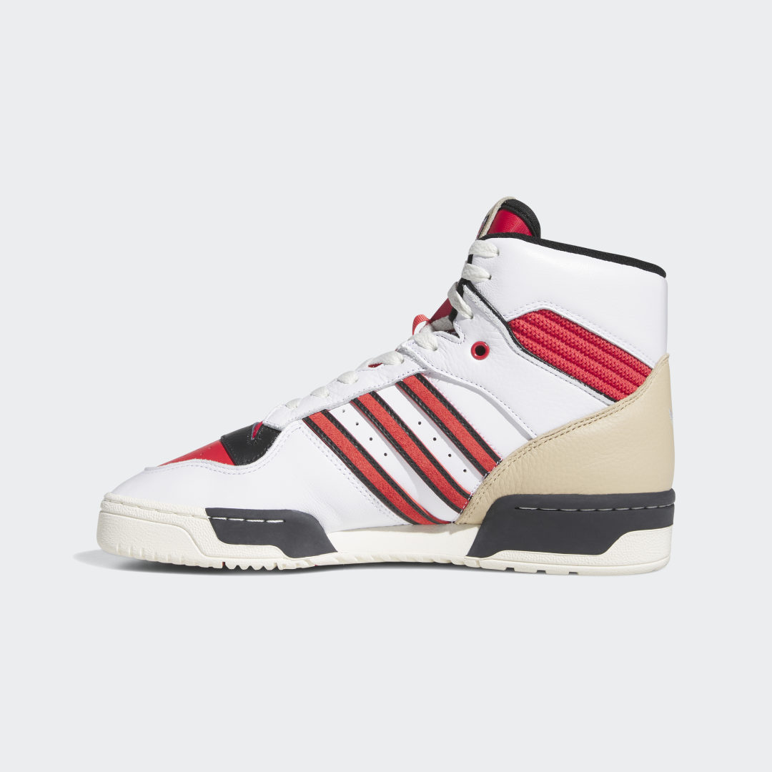 

adidas Rivalry HI Unisex, Blanco/glory rojo/negro
