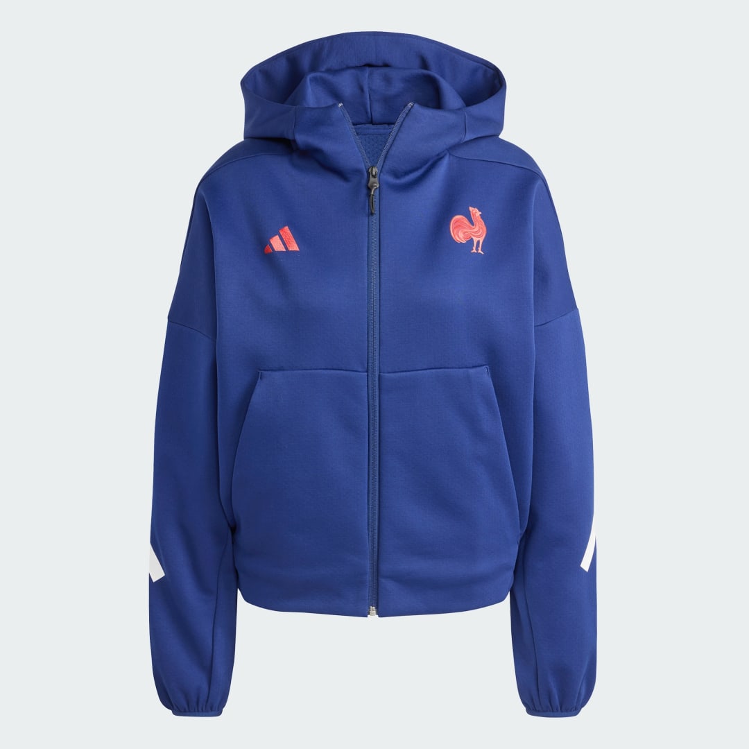 Adidas France Travel Z.N.E. Full-Zip Hooded Track Top