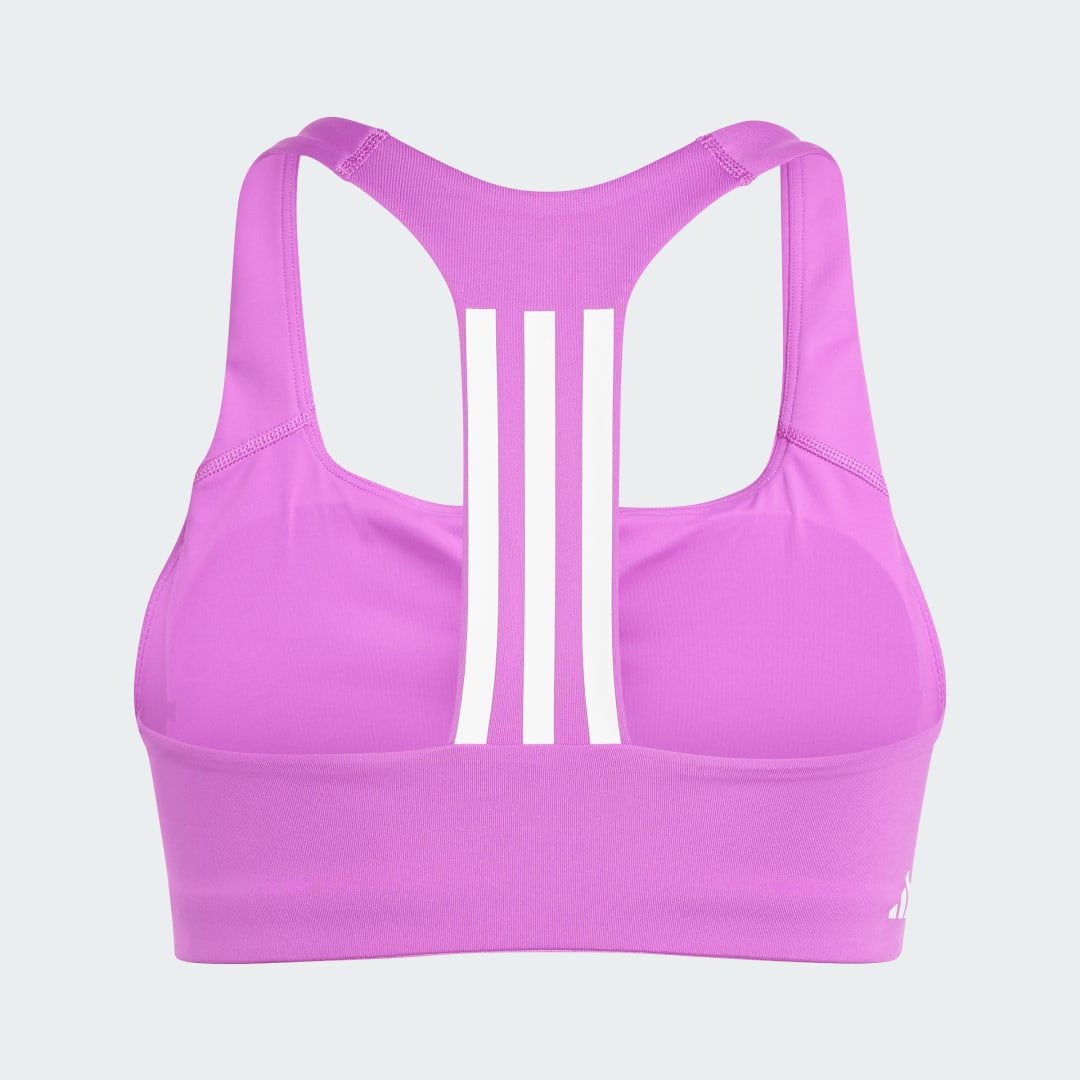 Adidas Powerimpact Training Medium-Support 3-Stripes Beha