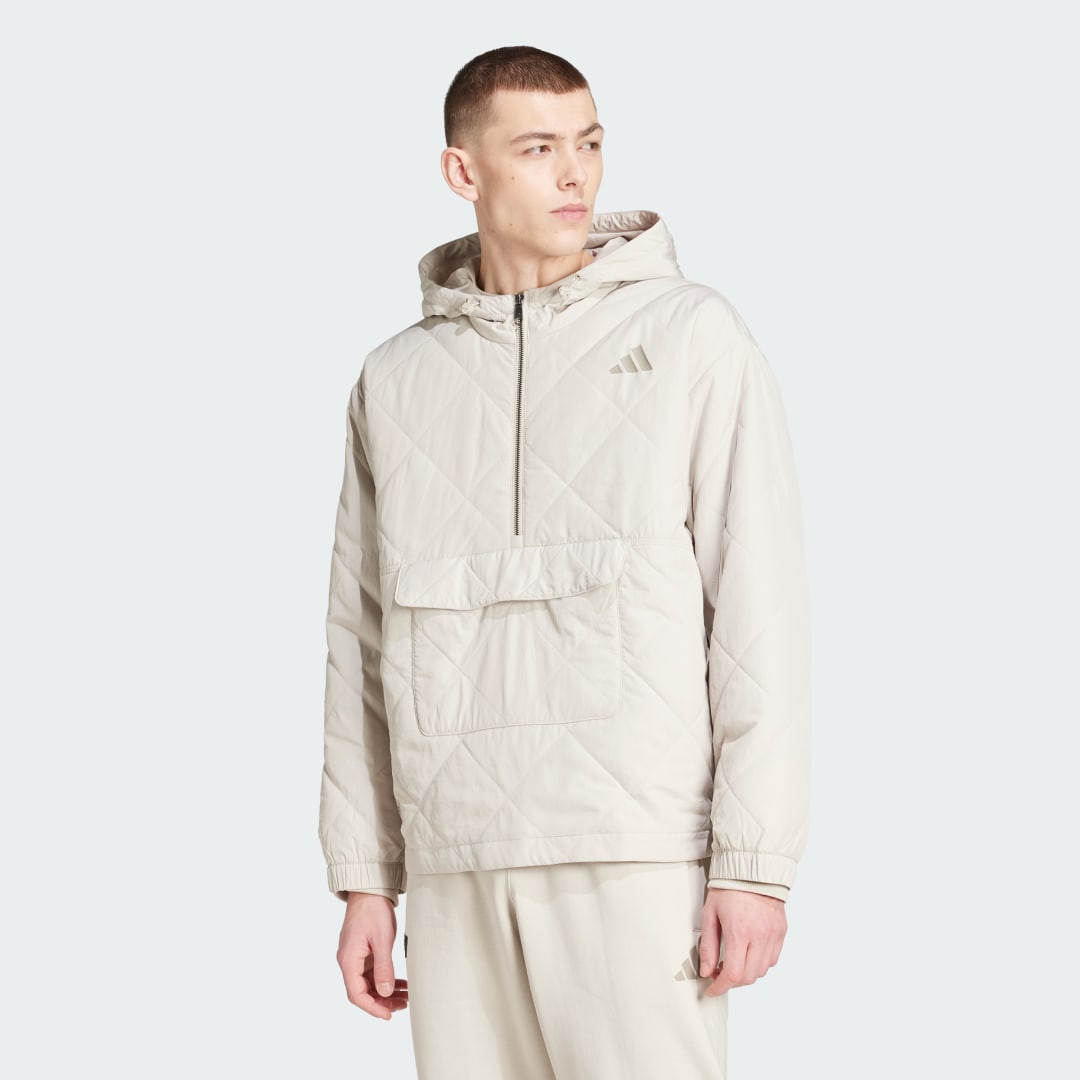 Adidas Mercedes AMG Petronas Formula One Team Premium Joggingjack Beige- Heren Beige