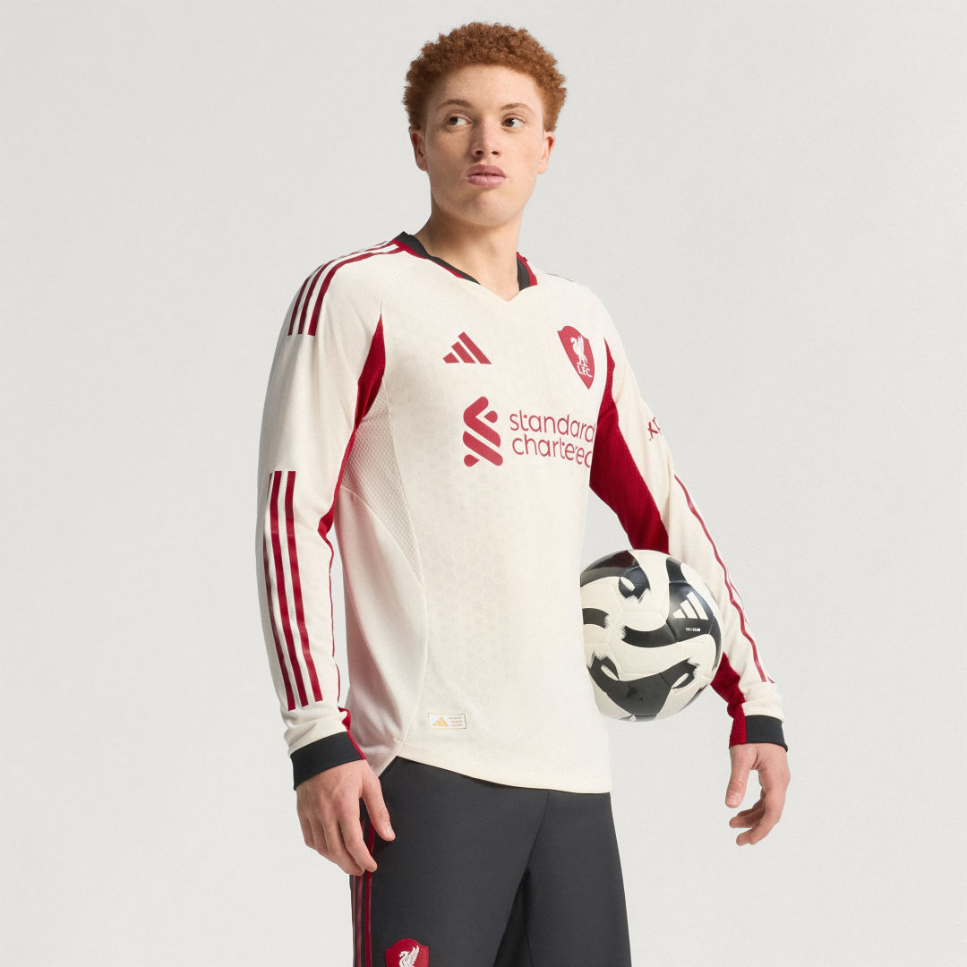 Adidas Liverpool FC 25 26 Authentiek Uitshirt met Lange Mouwen