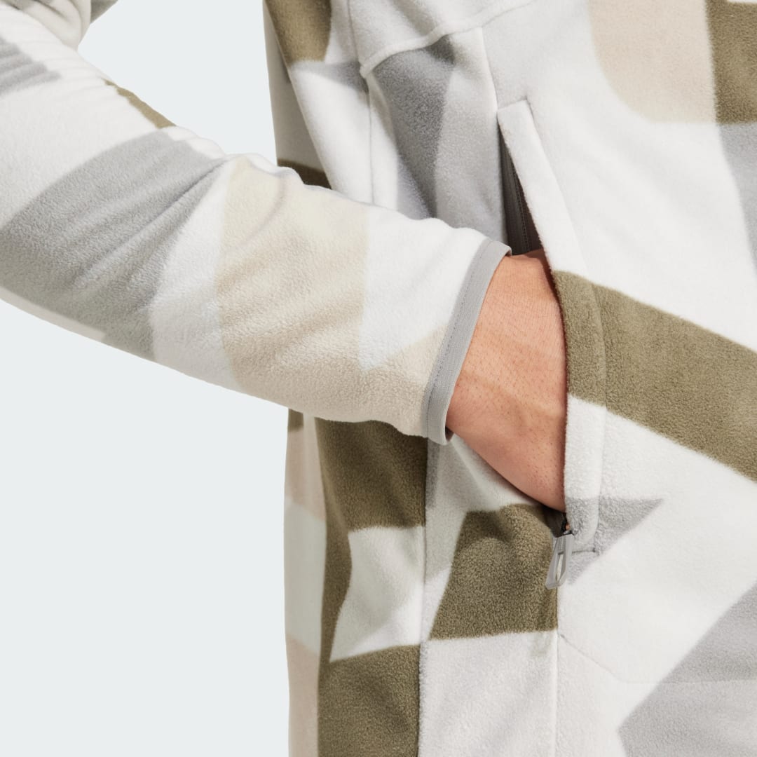 

adidas Chaqueta Terrex Multi Printed Full-Zip Algodón Perchado Hombre, Gris