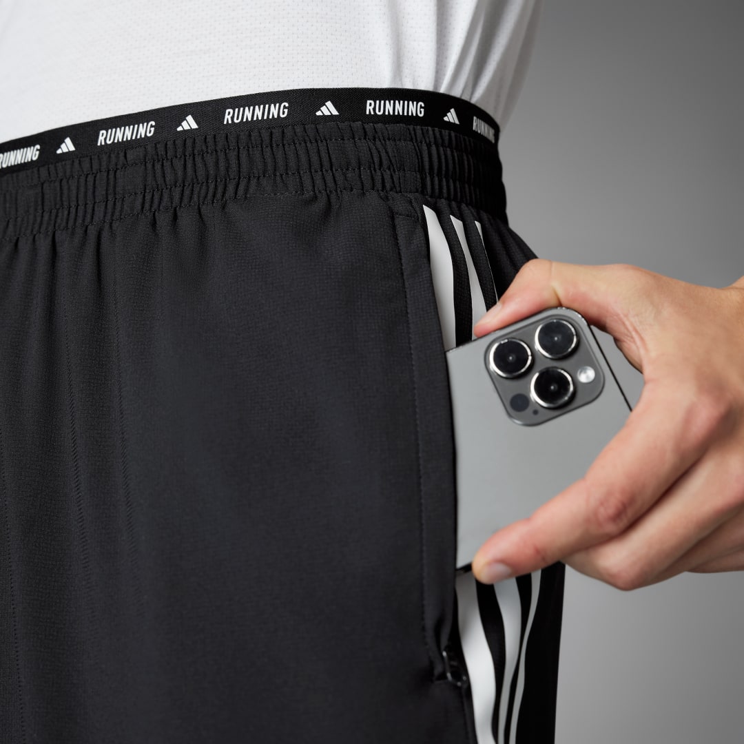 

adidas Pants Own the Run 3 Franjas Hombre, Negro