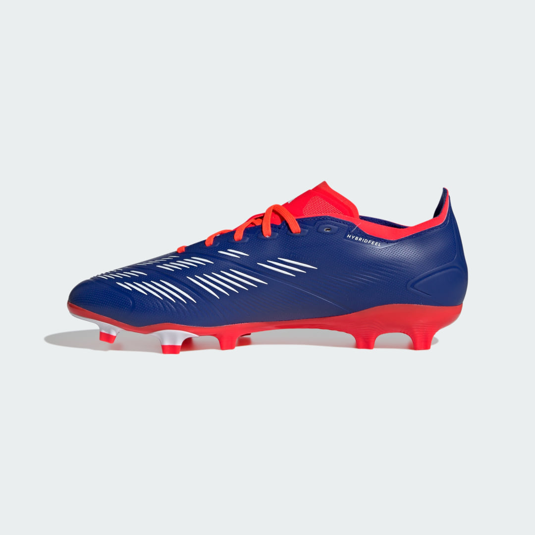 

adidas Calzado de Fútbol Predator League Terreno Firme Unisex, Lucid azul/blanco/solar rojo