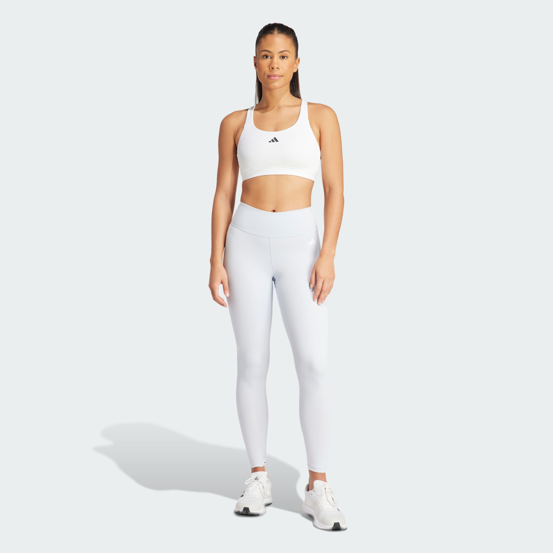 

adidas Top Deportivo de Entrenamiento TLRDREACT Soporte Alto Mujer, Blanco