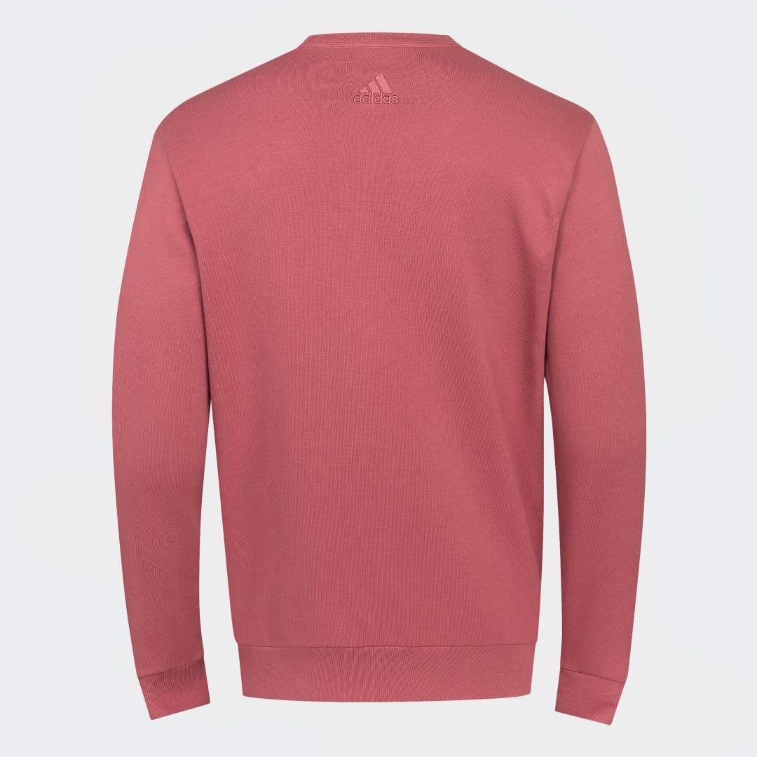 

adidas Sudadera Essentials Logo Grande Tela French Terry Hombre, Preloved crimson
