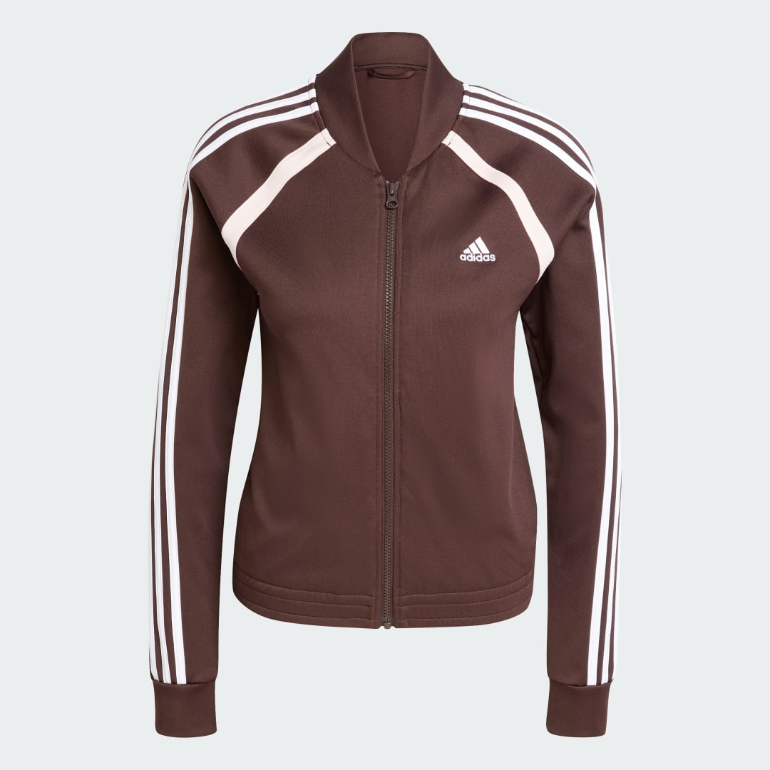 Adidas Bruine Dames Sport Trainingspak Brown Dames Kledingwinkel