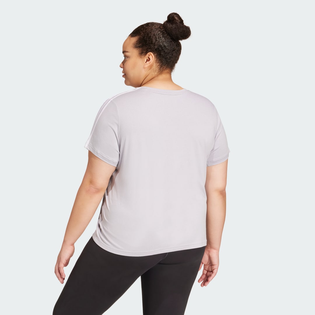 Adidas AEROREADY Train Essentials 3-Stripes T-shirt (Grote Maat)