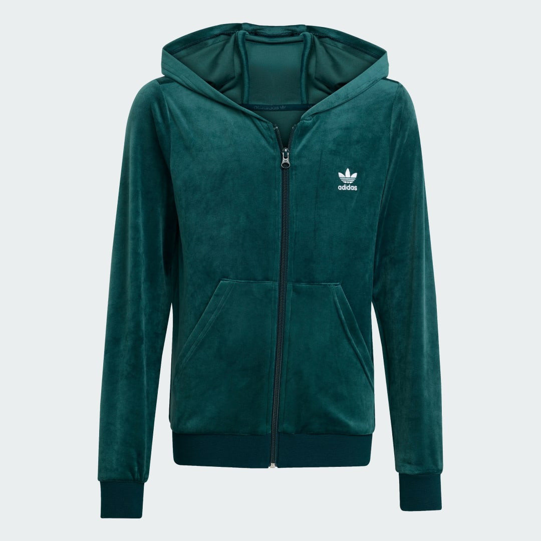 Adidas Velours Rits Hoodie
