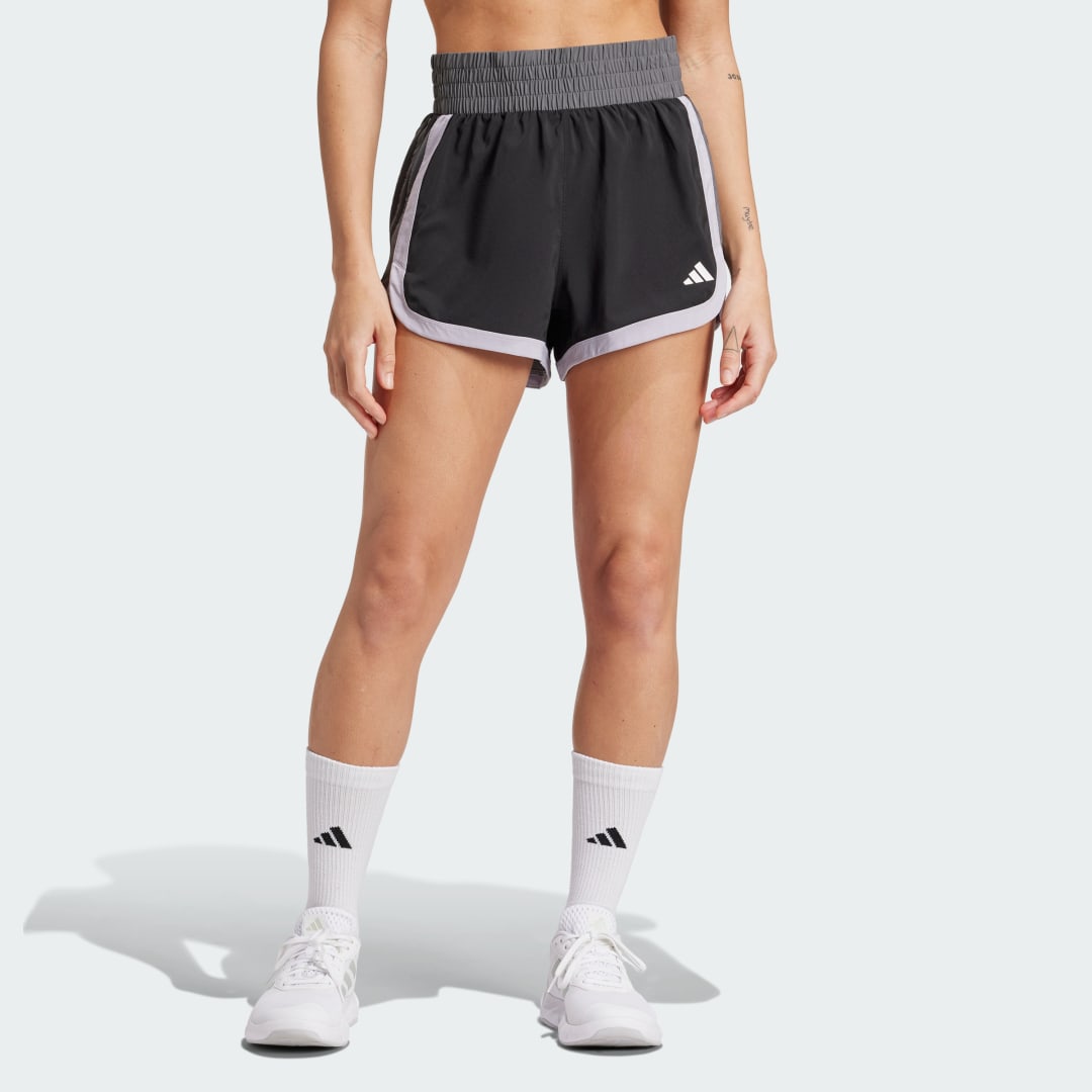 Image of Short da allenamento Pacer Woven Colorblock High-Rise cod002