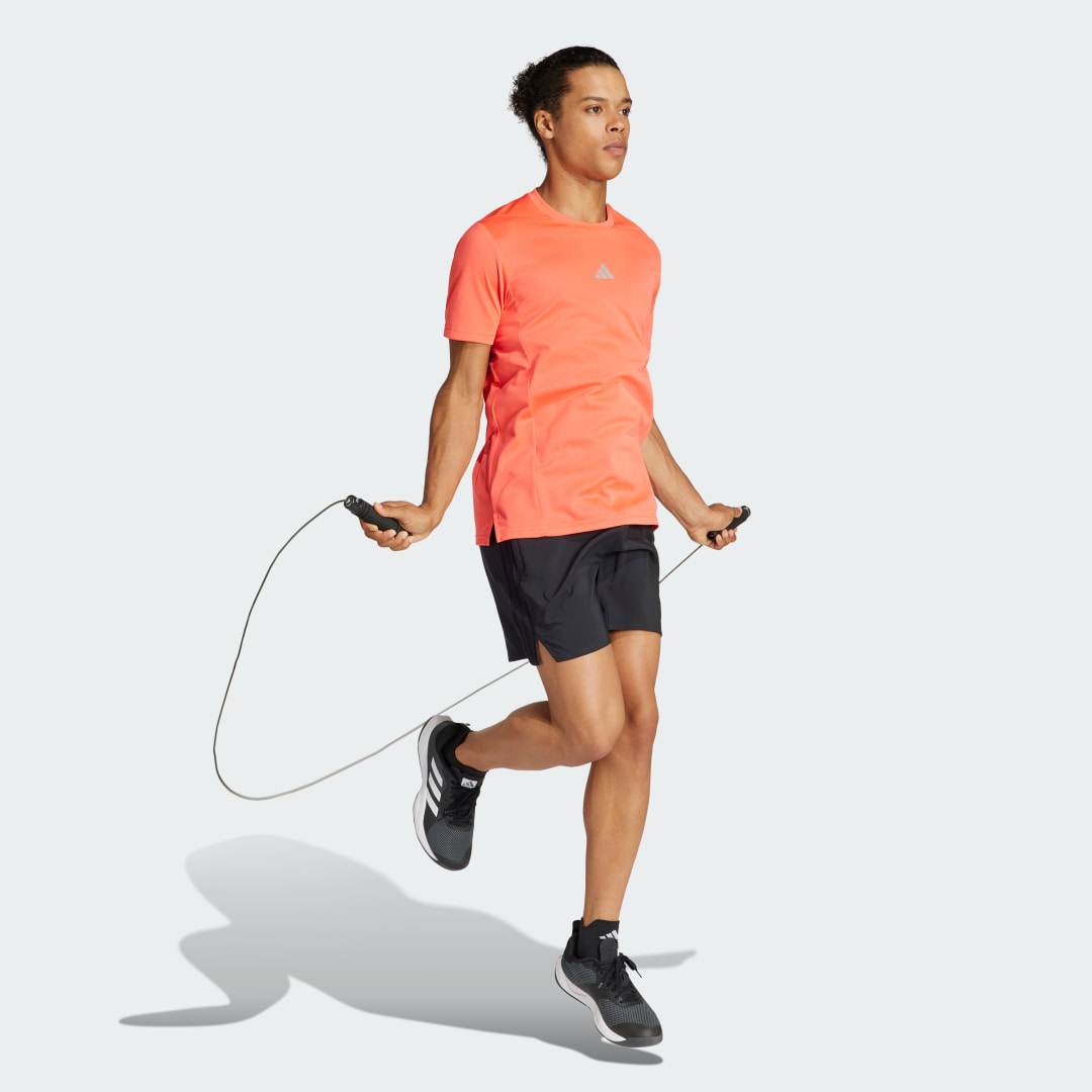 

adidas Playera Designed For Training Heat.RDY Hiit Hombre, Bright rojo