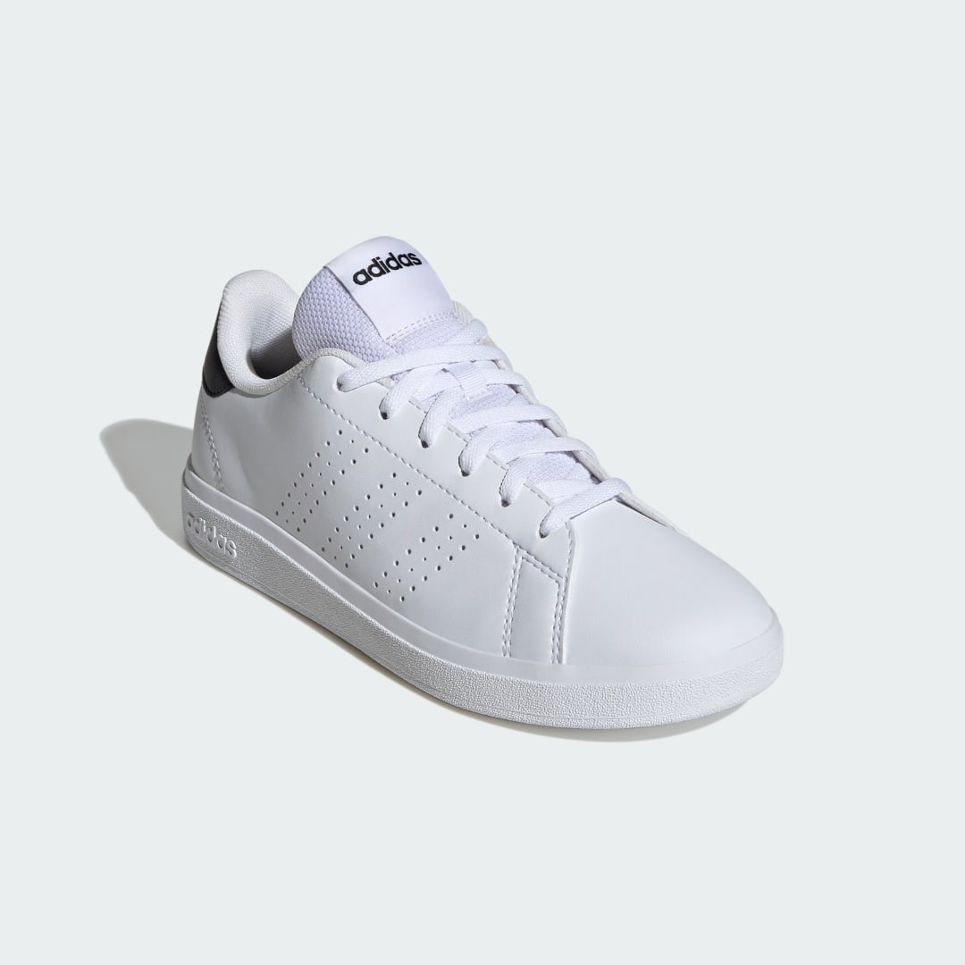 

adidas Tenis Advantage Base 2.0 Niños, Blanco/blanco/negro