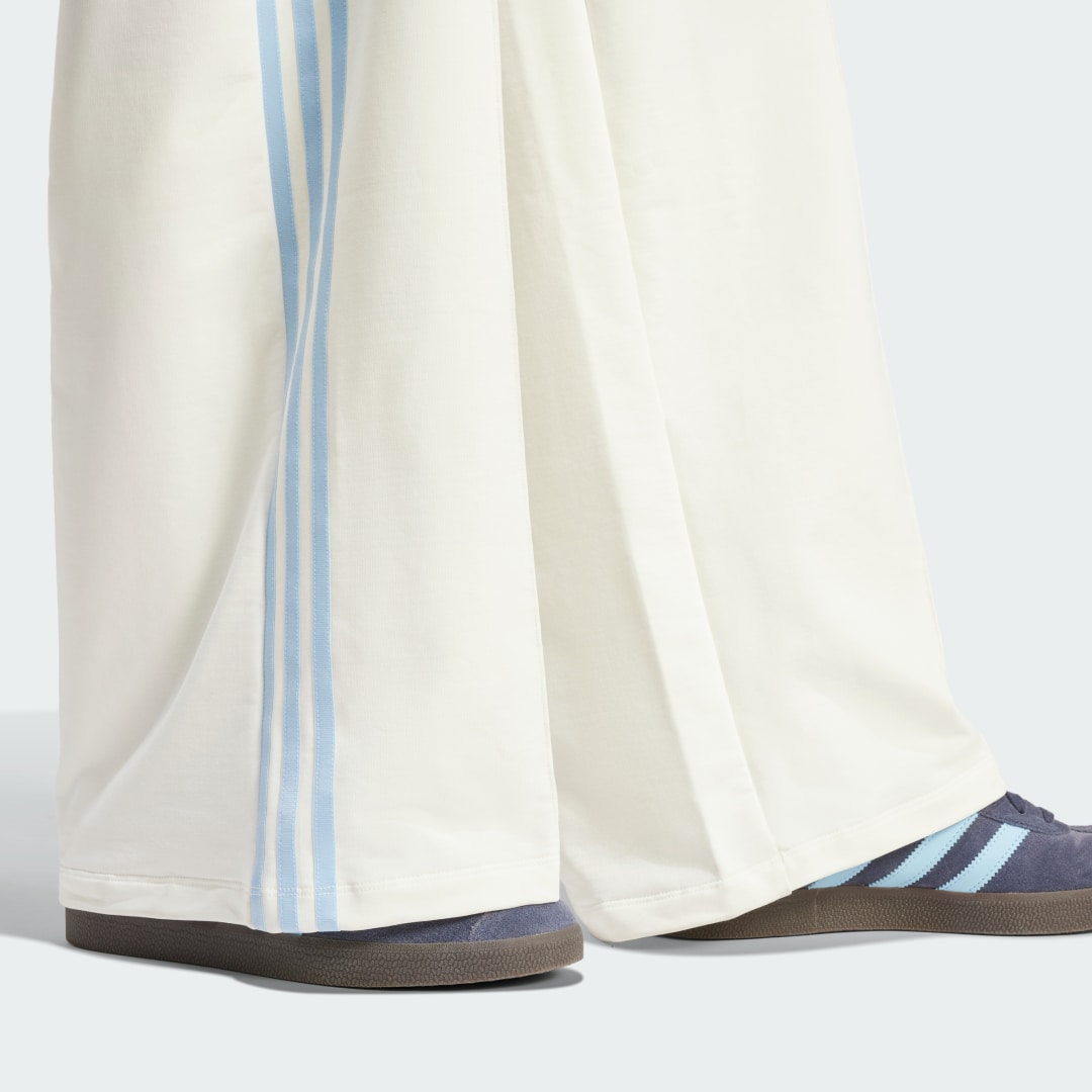 

adidas Pantalón Deportivo Holgado Mujer, Blanco