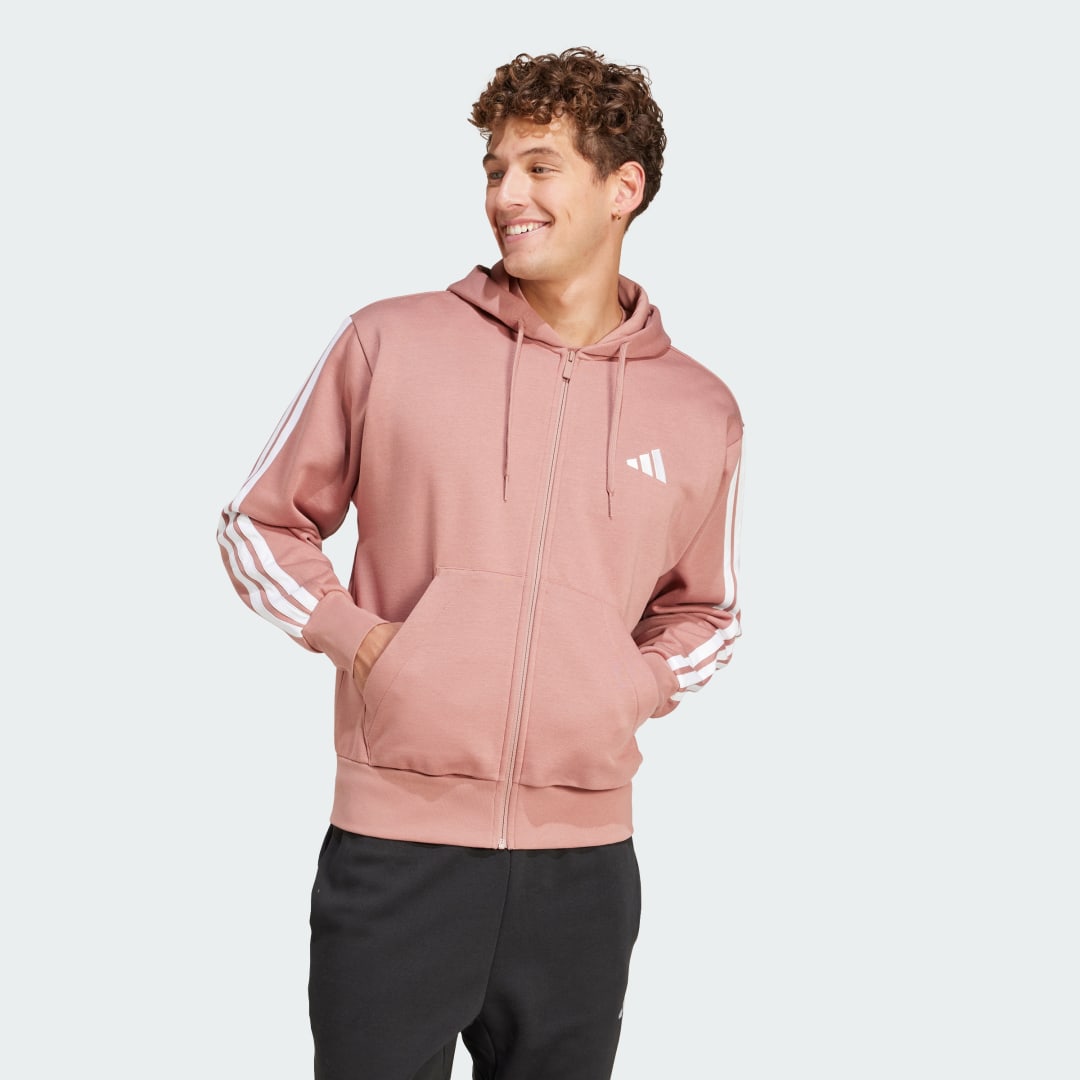 Image of Felpa con cappuccio Essentials 3-Stripes Fleece cod002