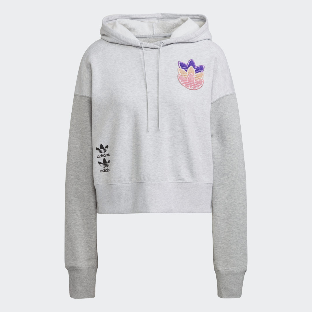 фото Укороченная худи logo play adidas originals